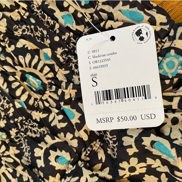 NWT Free People The Way Home Shorts in Black/ Oat Combo Size Small - Picture 4 of 5